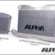 AMS Alpha_Logo_GT-R_Race_Intercooler_Comparison